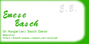 emese basch business card